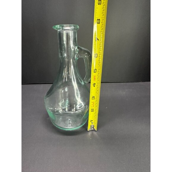 Vintage Vetreria Etrusca Decanter Bottle Glass Aqua Green 7.5'' Made in Italy - Picture 6 of 7